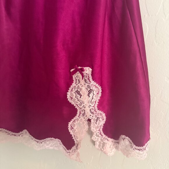 Victoria's Secret Y2K Nightgown Babydoll Satin Lace Chemise Size M - Picture 4 of 5